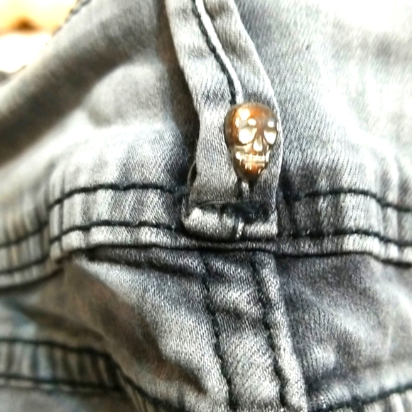 💟 LOVESICK Stonewash, Black Marble Color skinny jeans sz 5 - Picture 10 of 10